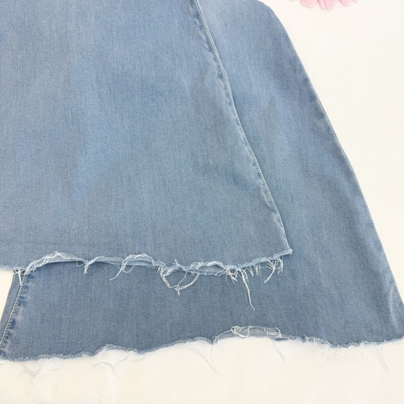 Free People Just Float On Super Flare High Rise Jeans Vintage Blue Light Wash - Picture 12 of 16